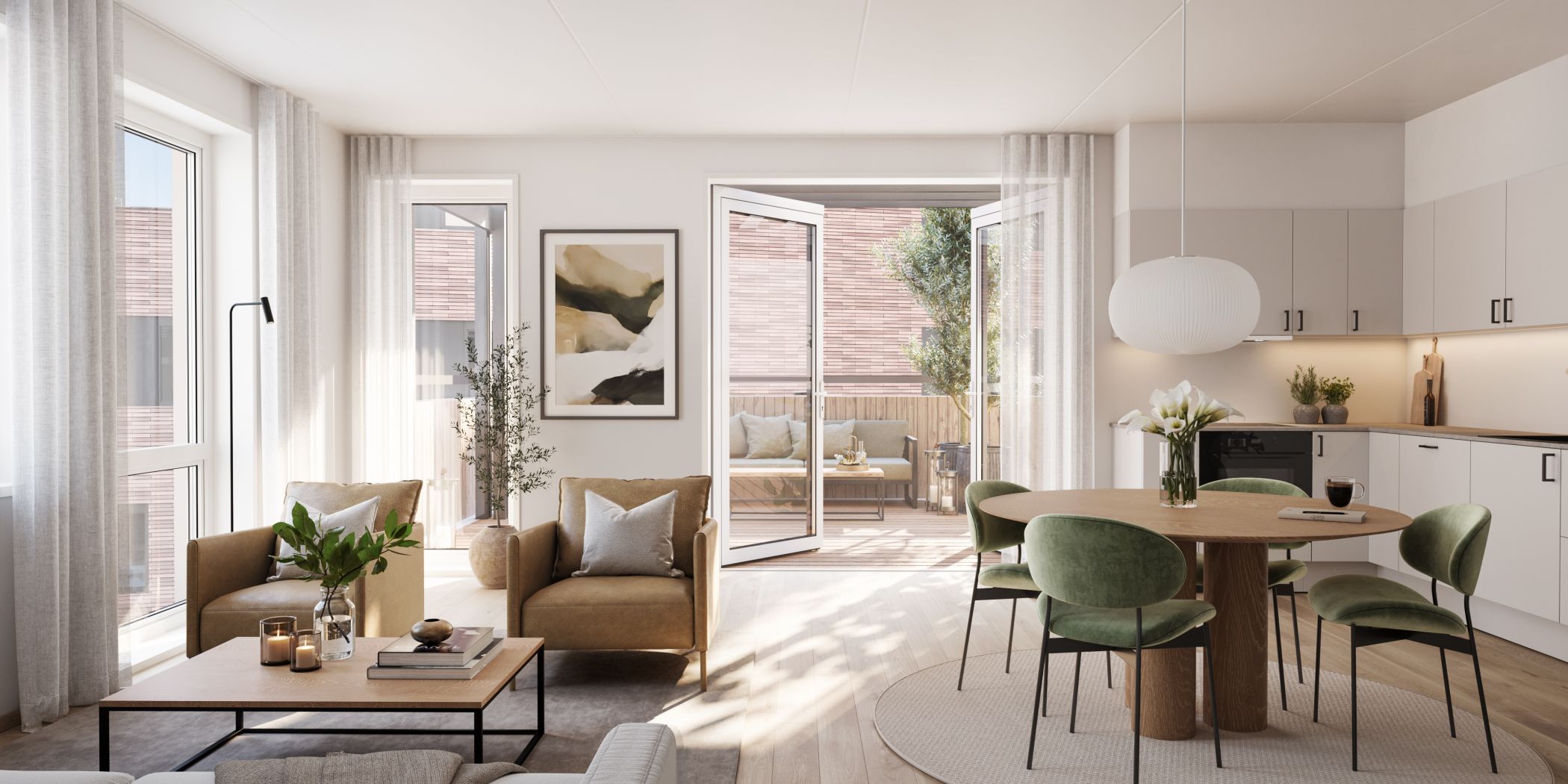 Lillebytunet Interioer Vinkel 02 B503 Stue Kjoekken v4 3 Destate no