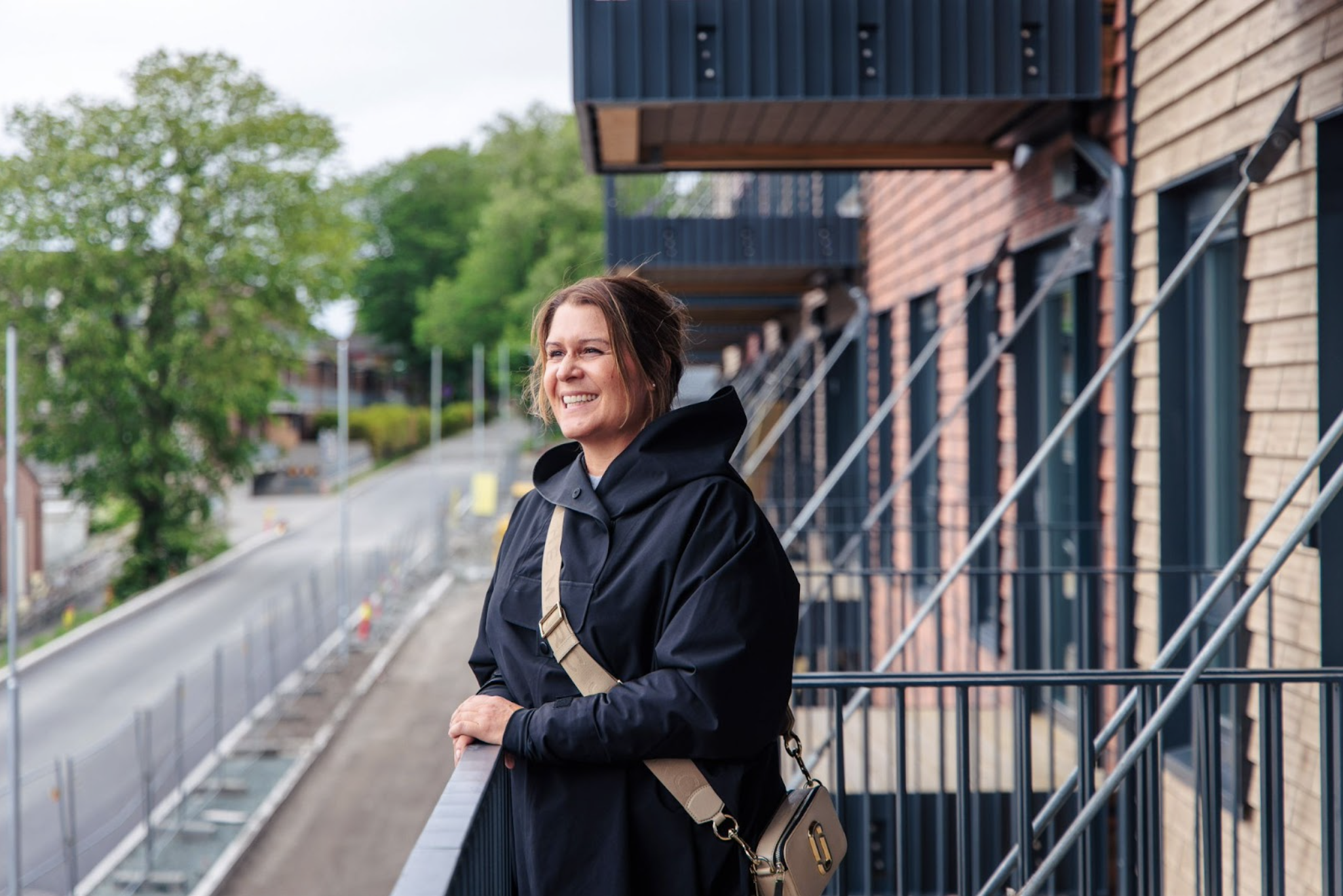 Vestvendt balkong var et viktig punkt på ønskelista. Sissel gleder seg til å nyte kveldene her ute.